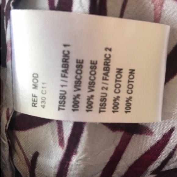 Carven Purple Button Down Shirt SZ 4/36 - Picture 4 of 4